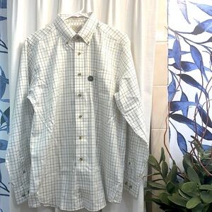 NWT Men’s Long Sleeve Wrinkle Free Traditional Fit Button-down Size Medium